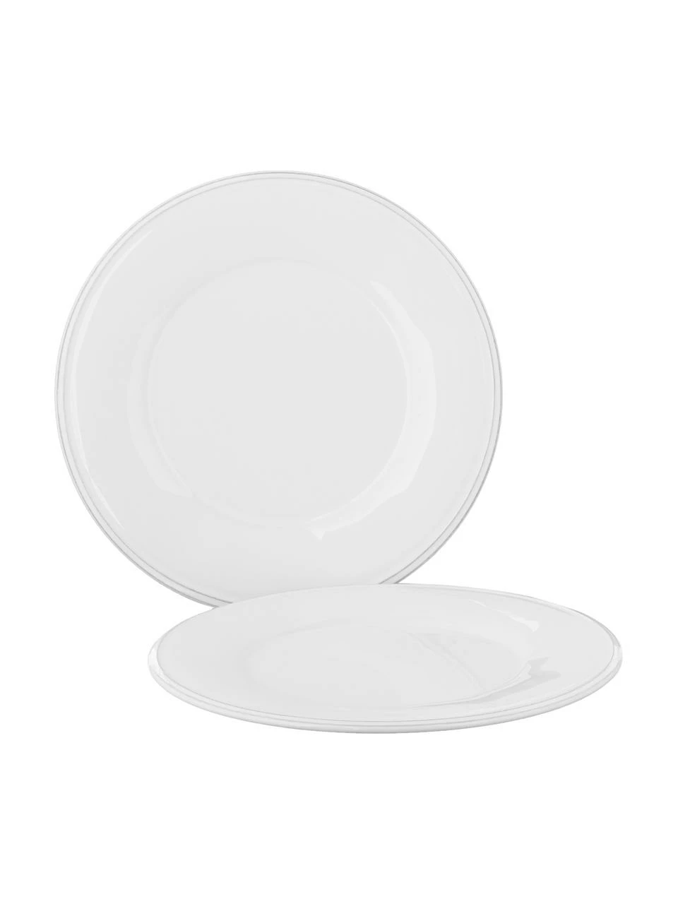 Cote Table Assiette à dessert blanche Constance, 2 pièces, Ø 24 cm 6 Cote Table Assiette à dessert blanche Constance, 2 pièces, Ø 24 cm – Image 4