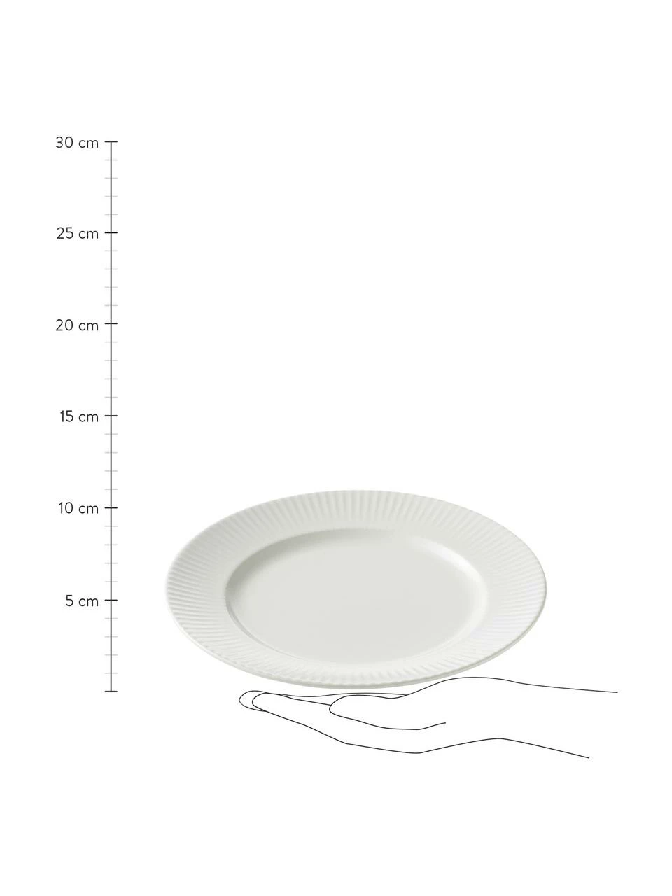 Assiette à dessert blanche Groove, 4 pièces, Ø 21 x haut. 1 cmDisponibilité limitée 5 Assiette à dessert blanche Groove, 4 pièces, Ø 21 x haut. 1 cmDisponibilité limitée – Image 3