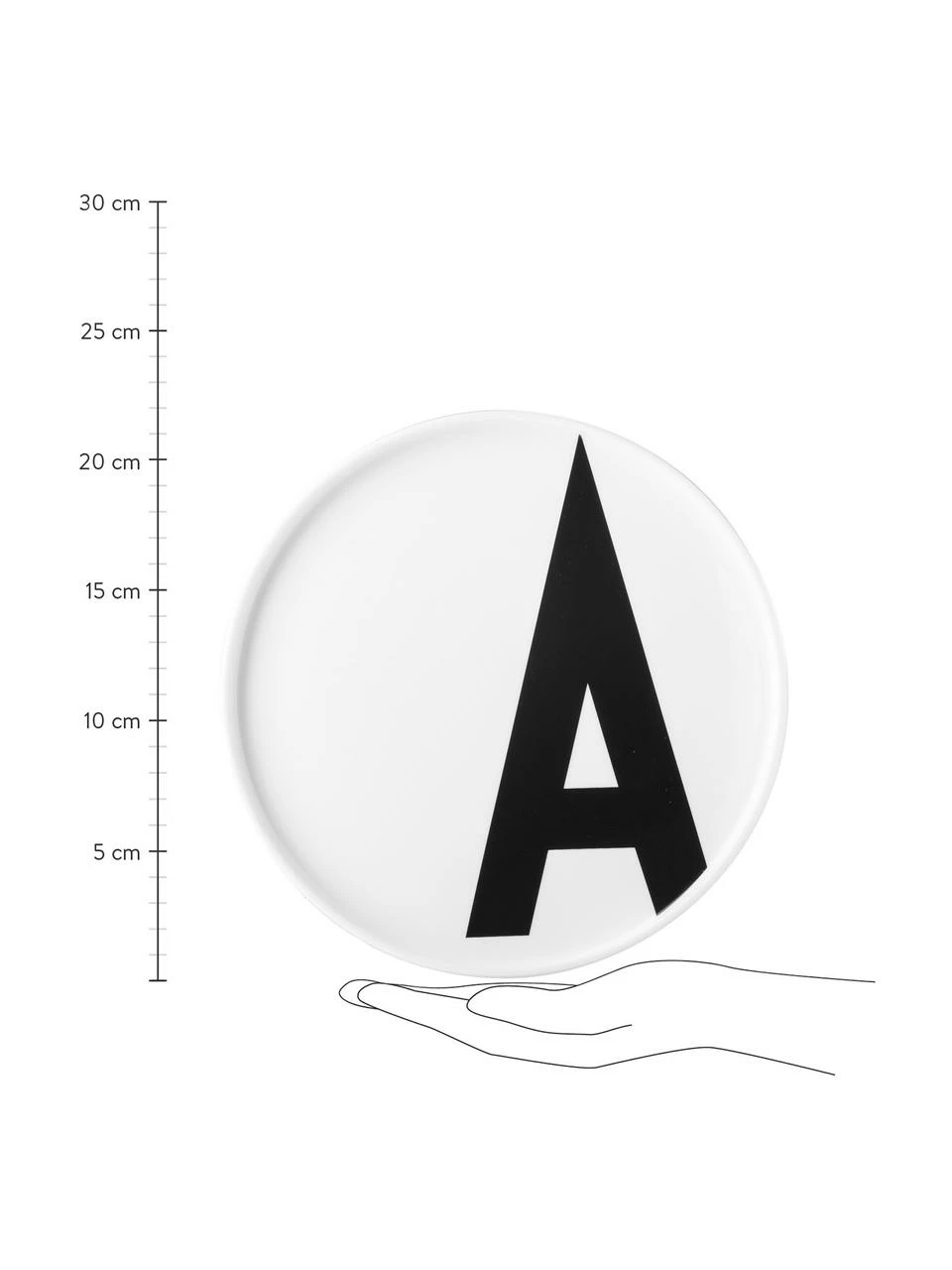 Design Letters Assiette à dessert design avec une lettre Personal (modèles de A à Z), Assiette ASeulement 1 produit disponible 5 Design Letters Assiette à dessert design avec une lettre Personal (modèles de A à Z), Assiette ASeulement 1 produit disponible – Image 3