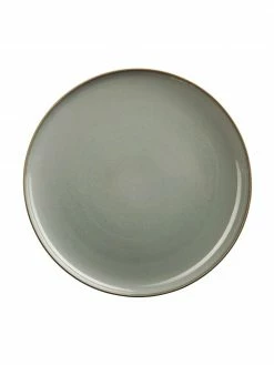 Asa Assiette à dessert en grès Saisons Eucalyptus, 6 pièces, larg. 21 x haut. 1 cm