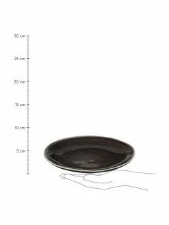 Broste Copenhagen Assiette à dessert en grès faite main Nordic Coal, Ø 20 x haut. 2 cm -Cuisine Soldes 2022 Assiette a dessert en gres faite main Nordic Coal 2