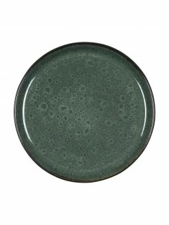 Bitz Assiette à dessert en grès vert Gastro, 2 pièces, Ø 21 x haut. 3 cm