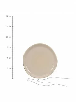 Urban Nature Culture Assiette à dessert en porcelaine bord doré Good Morning, Ø17 cm, Ø 17 cm -Cuisine Soldes 2022 Assiette a dessert en porcelaine bord dore Good Morning O17 cm 1