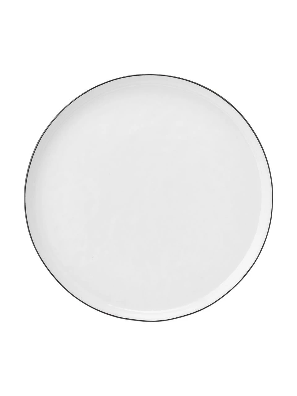 Broste Copenhagen Assiette à dessert en porcelaine faite main Salt, 4 pièces, Ø 22 cm 6 Broste Copenhagen Assiette à dessert en porcelaine faite main Salt, 4 pièces, Ø 22 cm – Image 4