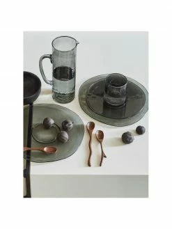 Urban Nature Culture Assiette à dessert en verre recyclé Phil, Ø 23 cm -Cuisine Soldes 2022 Assiette a dessert en verre recycle Phil 3