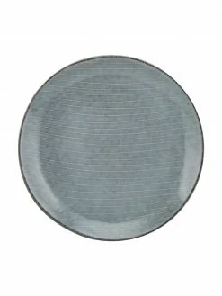 Broste Copenhagen Assiette à dessert faite à la main Nordic Sea, 4 pièces, Ø 20 x haut. 3 cm