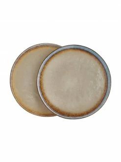 Assiette à dessert faite main Nomimono, 2 pièces, Ø 17 cm