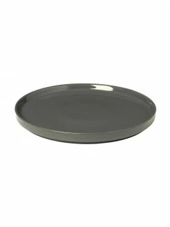 Assiette à dessert gris foncé mat/brillant Pilar, 6 pièces, Ø 20 cm