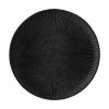 Bloomingville Assiette à dessert noire à surface embossé Neri, 2 pièces, Ø 23 cm