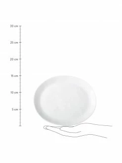 Assiette à dessert ovale à surface inégale Porcelino, 4 pièces, long. 23 x larg. 19 cm -Cuisine Soldes 2022 Assiette a dessert ovale a surface inegale Porcelino 4 pieces 2