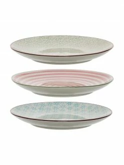 Bloomingville Assiette à dessert peinte à la main Patrizia, 3 élém., Ø 20 cm -Cuisine Soldes 2022 Assiette a dessert peinte a la main Patrizia 3 elem 3