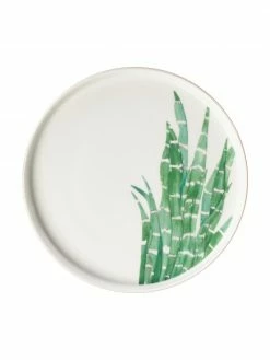 Westwing Collection Assiette à dessert porcelaine Fine Bone China motif tropical Timba, 4 élém., Ø 21 cm -Cuisine Soldes 2022 Assiette a dessert porcelaine Fine Bone China motif tropical Timba 4 elem 4