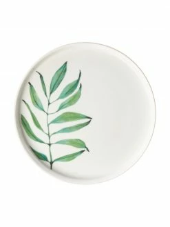 Westwing Collection Assiette à dessert porcelaine Fine Bone China motif tropical Timba, 4 élém., Ø 21 cm -Cuisine Soldes 2022 Assiette a dessert porcelaine Fine Bone China motif tropical Timba 4 elem 5