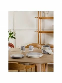 Westwing Collection Assiette &agrave; dessert porcelaine Ilan, 2&nbsp;pi&egrave;ces, Ø 21 x haut. 2 cm -Cuisine Soldes 2022 Assiette a dessert porcelaine Ilan 2 pieces 2