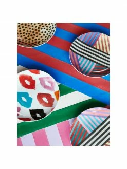 Donald Robertson x Westwing Collection Assiette à dessert porcelaine imprimé design Carol, 4 élém., Ø 21 x haut. 3 cm -Cuisine Soldes 2022 Assiette a dessert porcelaine imprime design Carol 4 elem 2