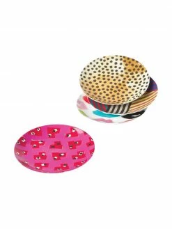 Donald Robertson x Westwing Collection Assiette à dessert porcelaine imprimé design Carol, 4 élém., Ø 21 x haut. 3 cm -Cuisine Soldes 2022 Assiette a dessert porcelaine imprime design Carol 4 elem 4