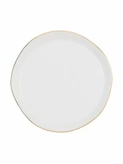 Urban Nature Culture Assiette à pain porcelaine blanche Good Morning, Ø 17 cm, Ø 17 cm