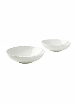 Westwing Collection Assiette à pâtes faïence émaillée blanche Gemma, 2 pièces, Ø 19 x haut. 5 cm -Cuisine Soldes 2022 Assiette a pates faience emaillee blanche Gemma 2 pieces 2