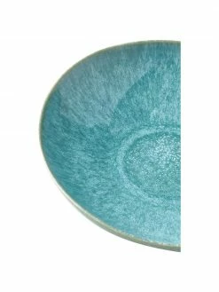 Westwing Collection Assiette à pâtes faïence émaillée turquoise Anthia, 2 pièces, Ø 19 x haut. 5 cm -Cuisine Soldes 2022 Assiette a pates faience emaillee turquoise Anthia 2 pieces 3
