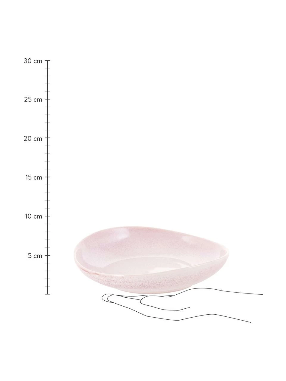 Westwing Collection Assiette à soupe porcelaine rose Amalia, 2 pièces, Ø 20 cm 6 Westwing Collection Assiette à soupe porcelaine rose Amalia, 2 pièces, Ø 20 cm – Image 4