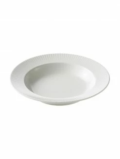 Assiette creuse blanche Groove, 4 pièces, Ø 23 x haut. 4 cmDisponibilité limitée