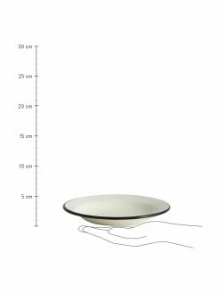 Nordal Assiette creuse émaillée avec bord peint à la main Ginger, 2 pièces, Ø 18 x haut. 4 cm -Cuisine Soldes 2022 Assiette creuse emaillee avec bord peint a la main Ginger 2 pieces 2