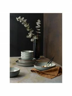 Asa Assiette creuse en grès Saisons Eucalyptus, 6 pièces, larg. 21 cm x haut. 5,5 cm -Cuisine Soldes 2022 Assiette creuse en gres Saisons Eucalyptus 6 pieces 5