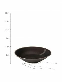 Broste Copenhagen Assiette creuse faite main Nordic Coal Ø 22 cm, 4 pièces, Ø 22 x haut. 5 cm -Cuisine Soldes 2022 Assiette creuse faite main Nordic Coal O 22 cm 4 pieces 2