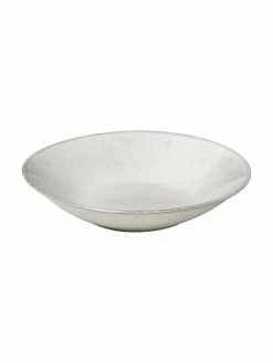 Broste Copenhagen Assiette creuse faite main Nordic Sand Ø 22 cm, 4 pièces, Ø 22 x haut. 5 cm