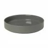 Assiette creuse gris foncé mat/brillant Pilar, 6 pièces, Ø 20 x haut. 4 cm