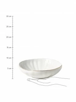 Westwing Collection Assiette creuse porcelaine Sali, 2 pièces, Ø 21 x haut. 6 cm -Cuisine Soldes 2022 Assiette creuse porcelaine Sali 2 pieces 2