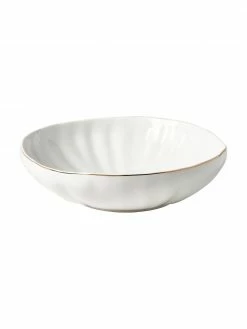 Westwing Collection Assiette creuse porcelaine Sali, 2 pièces, Ø 21 x haut. 6 cm