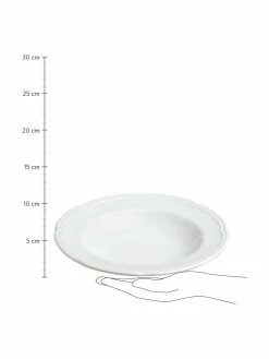Assiette creuse porcelaine blanche Ouverture, 6 pièces, Ø 24 x haut. 4 cm -Cuisine Soldes 2022 Assiette creuse porcelaine blanche Ouverture 6 pieces 2