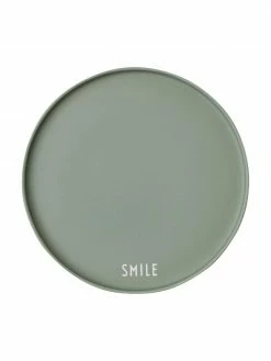 Design Letters Assiette design vert Favorite SMILE, Ø 22 cmDisponibilité limitée