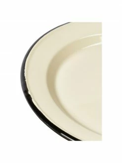 Nordal Assiette plate émaillée avec bord peint à la main Ginger, 2 élém., Ø 26 x haut. 2 cm -Cuisine Soldes 2022 Assiette plate emaillee avec bord peint a la main Ginger 2 elem 5