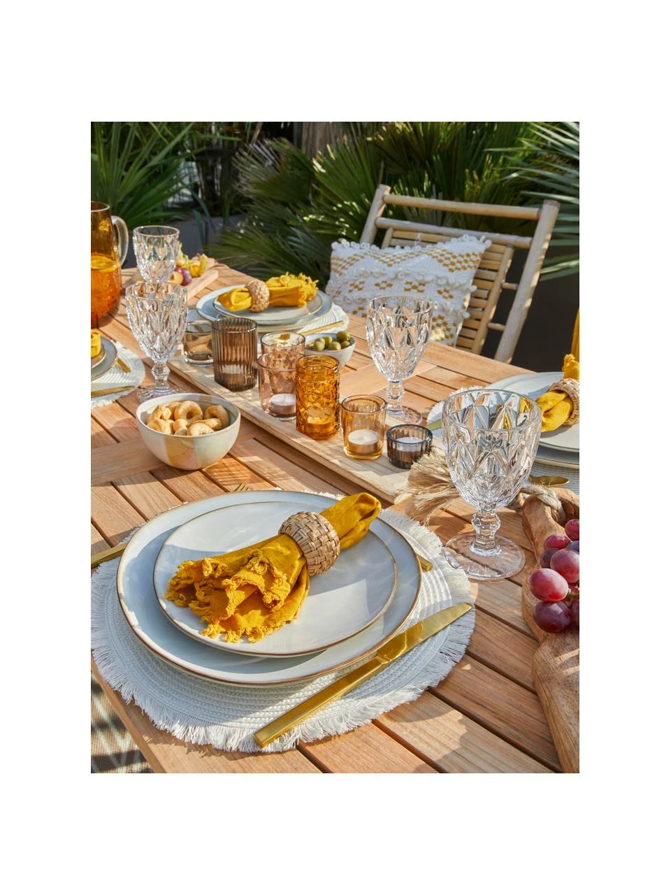 Westwing Collection Assiette plate en grès bleu gris faite main Thalia, 2 pièces, Ø 28 x haut. 3 cm 4 Westwing Collection Assiette plate en grès bleu gris faite main Thalia, 2 pièces, Ø 28 x haut. 3 cm – Image 2