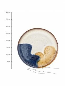 Bloomingville Assiette plate en grès faite main Jules, 2 pièces, Ø 29 cm -Cuisine Soldes 2022 Assiette plate en gres faite main Jules 2 pieces 2