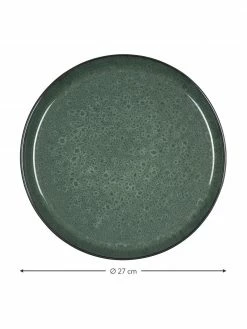 Bitz Assiette plate en grès vert Gastro, 2 pièces, Ø 27 x haut. 2 cm -Cuisine Soldes 2022 Assiette plate en gres vert Gastro 2 pieces 2