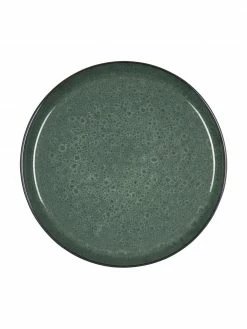 Bitz Assiette plate en grès vert Gastro, 2 pièces, Ø 27 x haut. 2 cm