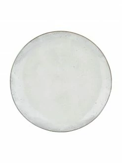 Broste Copenhagen Assiette plate faite à la main Nordic Sand, 4 pièces, Ø 26 x haut. 3 cm