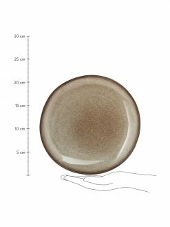 Bloomingville Assiette plate faite à la main Sandrine, Ø 22 x haut. 2 cm -Cuisine Soldes 2022 Assiette plate faite a la main Sandrine 8