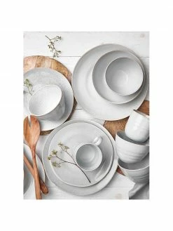 Assiette plate faite main Manor, 4 pièces, Ø 29 x haut. 4 cm -Cuisine Soldes 2022 Assiette plate faite main Manor 4 pieces 2