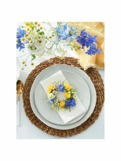 Assiette plate faite main Manor, 4 pièces, Ø 29 x haut. 4 cm -Cuisine Soldes 2022 Assiette plate faite main Manor 4 pieces 5