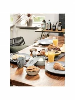 Broste Copenhagen Assiette plate faite main Nordic Sea, 4 pièces, Ø 26 cm -Cuisine Soldes 2022 Assiette plate faite main Nordic Sea 4 pieces 2