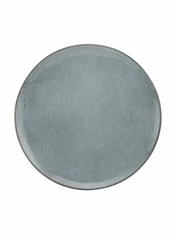 Broste Copenhagen Assiette plate faite main Nordic Sea, 4 pièces, Ø 26 cm