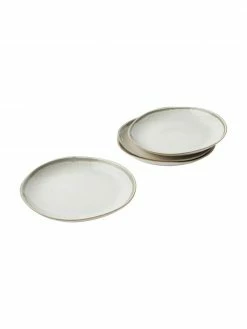Westwing Collection Assiette plate grès émaillé Cia, 4 pièces, Ø 27 x haut. 3 cm -Cuisine Soldes 2022 Assiette plate gres emaille Cia 4 pieces 3