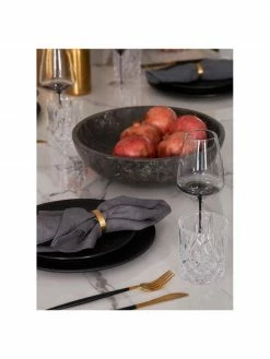 Bloomingville Assiette plate noire design Neri, Ø 29 cm 11 Bloomingville Assiette plate noire design Neri, Ø 29 cm -Cuisine Soldes 2022 Assiette plate noire design Neri 4