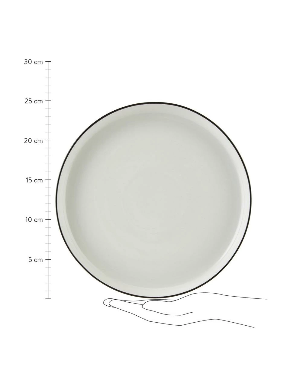 Westwing Collection Assiette plate porcelaine Facile, Ø 25 cm, 2 pièces, Ø 25 x haut. 3 cm 6 Westwing Collection Assiette plate porcelaine Facile, Ø 25 cm, 2 pièces, Ø 25 x haut. 3 cm – Image 4