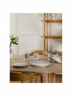 Westwing Collection Assiette plate porcelaine Ilan, 2 pièces, Ø 26 x haut. 2 cm -Cuisine Soldes 2022 Assiette plate porcelaine Ilan 2 pieces 2