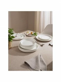 Westwing Collection Assiette plate porcelaine Nessa, 2&nbsp;pi&egrave;ces, Ø 26 cm -Cuisine Soldes 2022 Assiette plate porcelaine Nessa 2 pieces 2